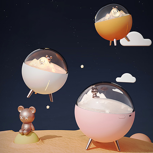 넥스원 우주곰 캐릭터 무드등 미니 휴대용 사무실가습기 WT-E19 #2