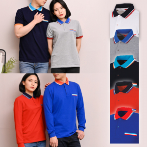 30수 면 혼방 톤업 카라 긴팔 반팔 티셔츠