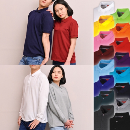 30수 면 혼방 반팔 긴팔 폴로 카라 티셔츠 #2