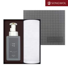 아빠마음 생활 세트 1호 (항균 무지 타올 150g 1P +핸드워시 500ml 1P)