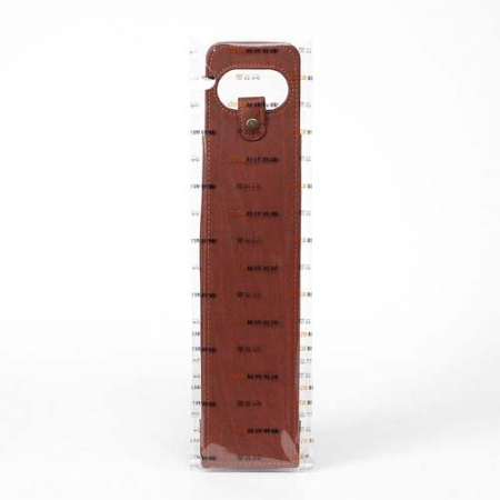 클래식 심플 가죽 와인캐리어 (브라운) 위스키 선물 와인백 #4