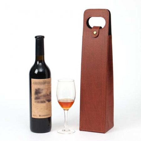 클래식 심플 가죽 와인캐리어 (브라운) 위스키 선물 와인백 #2