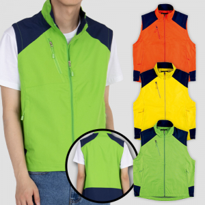 고급 배색 컴퍼니 조끼 M-3XL, 남자 여자 조끼