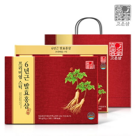[고운삼] 6년근 발효홍삼 & 발효홍삼 녹용 (쇼핑백)  10ml*30포  택1 #2