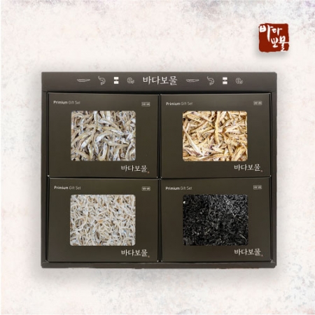 (A)[신세계백화점 판매 제품] 바다보물 프리미엄 멸치 황태 미역 4종 선물세트 #2