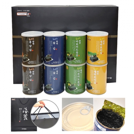 광천맛김 광천캔 김 8캔, 선물세트, 김세트 #2