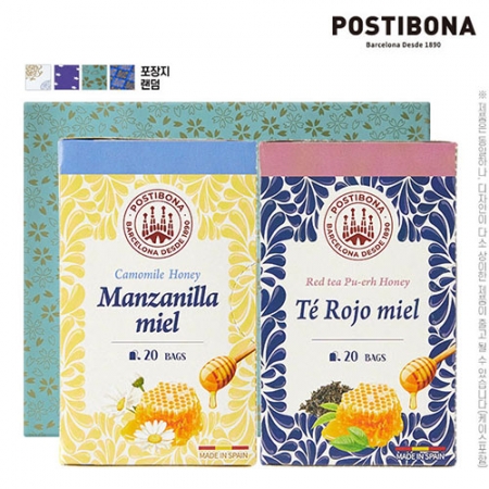 (스페인직수입 / 포장) 포스티보나 꿀국화차 20티 꿀홍차 20티 (40티) 구성택1 #2