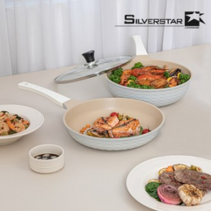 실버스타 쿡쿡 인덕션 IH 주물 후라이팬 3p / 28후 +28궁 +유리커버