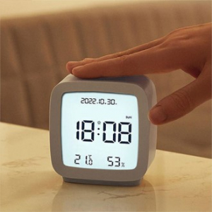 레트로 LCD 보이스컨트롤 탁상 시계