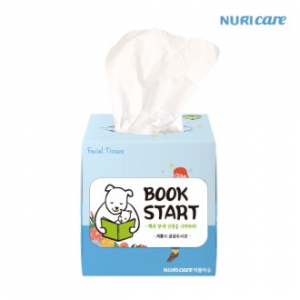 고급 미용 티슈 70매 (스티커 부착) 각티슈