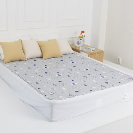 한일의료기 코지아 프리미엄 인공지능 EMF 탄소 전기요 노엘블루 더블 HI-401 #3