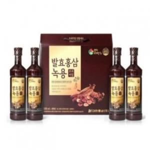 [대한홍삼] 발효홍삼 녹용 프리미엄 (500ml4병)