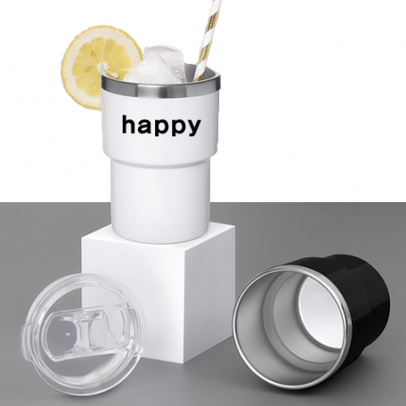 해피 이중진공 스텐텀블러 330ml 보온.보냉 효과 우수/최고급 304 스텐 [hp_019] #5