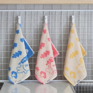 라인프렌즈 포레스트 선염 핸드타올, 고리수건 40x30cm