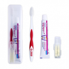 여행용치약칫솔세트 28호 (안티프라그 치약+2080 칫솔+치간칫솔 2P)