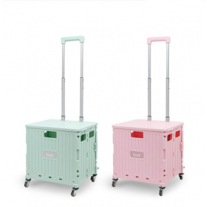 [BORAL] 파스텔 쇼핑카트 시장가방 접이식 핸드카트 고급