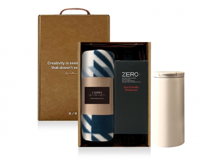 레스쁘리 고급 세트 SSSS (무릎담요 + 벤스 텀블러 350ml) #2