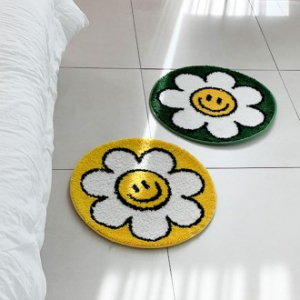스마일 플라워 데이지 발매트 2 color