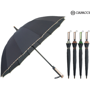 폰지 무지 자동 장우산 [인쇄가능]