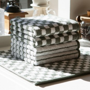 기라로쉬 뱀부 선염 체스 & 그리드 타올 MJ (뱀부 선염)