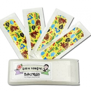 사출케이스 캐릭터 4매 일회용 칼라 밴드