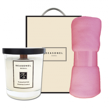 시즈넬 고급선물세트 캔들 220g+무릎담요 #2