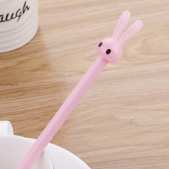 심플 깜찍 토끼 볼펜(0.5mm)(핑크) / 매직 토끼 중성볼펜