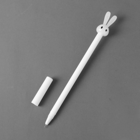 깜찍 토끼 볼펜(화이트) (0.5mm) #3