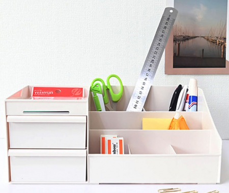쏙쏙 데스크 정리함 책상 오거나이저 사무실 수납함 화장품 대형 #2