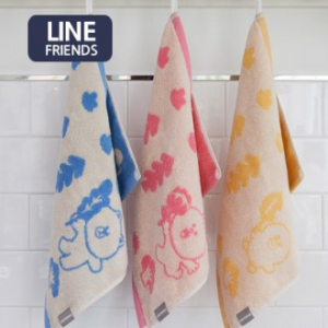 라인프렌즈 포레스트 선염 핸드타올 40x30cm