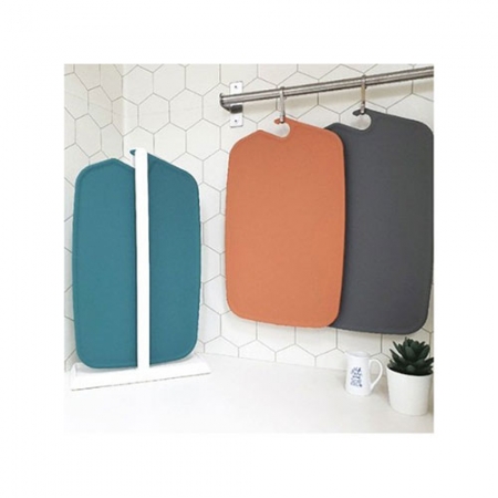 (A) [실리] TPU 걸이형 도마 3P 세트 +거치대 #2