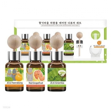 (A)[더허브샵]  향기마을 차량용 에어컨 디퓨저 3종 세트 17ml+17ml+17ml #2