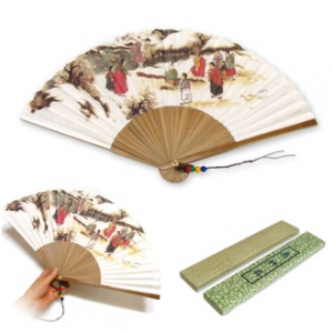 [오죽선 풍경부채 (대)] 부채 / 전통부채 / 인쇄가능