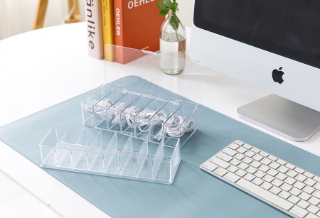 비침 케이블 정리함 usb 이어폰 다용도 수납함 덮개형 8칸 #2