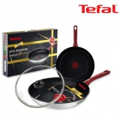 테팔 유니크 인덕션 프리미엄 프라이팬 24cm+28cm+유리뚜껑 CT1-UQFP2428G