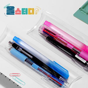 올스터디 내츄럴 멀티 3종 세트, 3색볼펜+샤프+형광펜