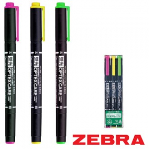 제브라 옵텍스케어형광펜3색 세트