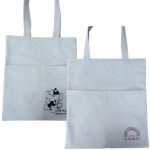 드림 바깥주머니 에코백 미색 소형