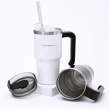 해피 손잡이 텀블러 (빨대포함) 스테인리스 텀블러 600ml [hp 043] #4