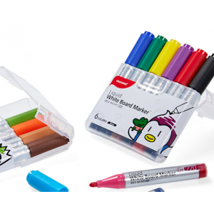 모나미 B220 리퀴드 생잉크 보드마카 둥근닙 6색