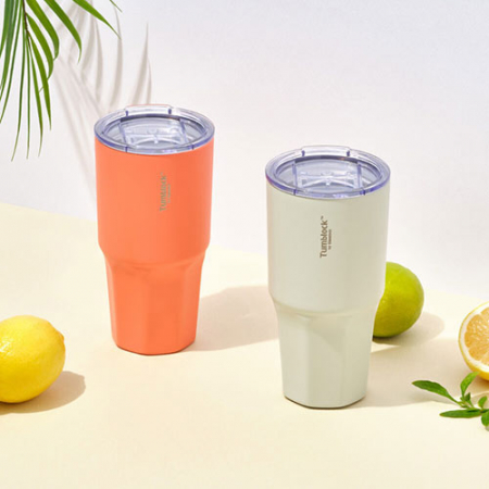 (A)[글라스락] 텀블락 옥타곤 텀블러 566ml(피치, 아이보리) #2