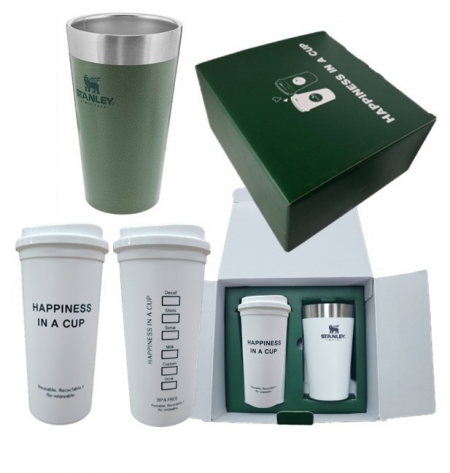 스탠리 어드벤처 스태킹 진공 파인트컵 473ml 해피니스 리유저블 핫컵 콜드컵 텀블러 선물세트 #3