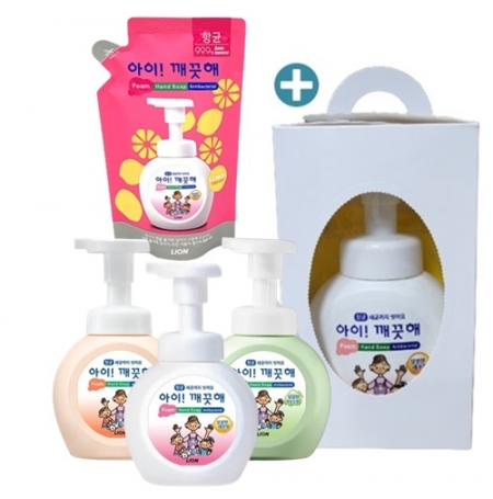 아이깨끗해 핸드워시1P + 리필200ml 1P 화이트손잡이 선물세트 #3
