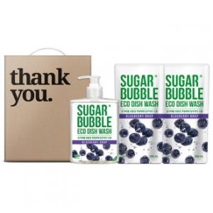 슈가버블 3종 1호 (블루베리 주방세제 470ml + 리필 280ml 2개)