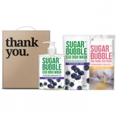 슈가버블 3종 2호 (블루베리 470ml+리필 280ml+섬유유연제 280ml)
