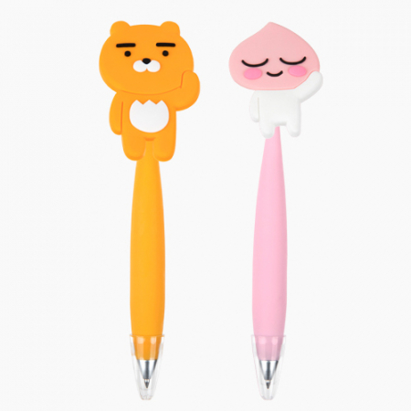 캐릭터 실리콘 볼펜 투명캡형 #2