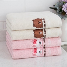 라인프렌즈 브라운앤코니 캐릭터 세면타올 1P 케이스 포함