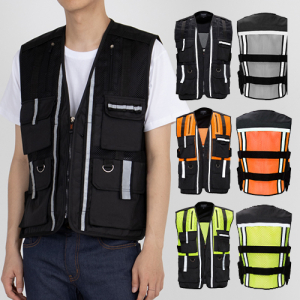 안전 고휘도 배달 조끼 L-3XL, 남자 여자 조끼