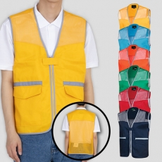 남자 여자 그레이라인 망사 조끼 (S~4XL)