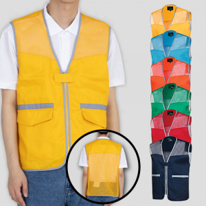 남자 여자 그레이라인 망사 조끼 (S~4XL)